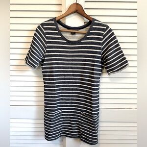 French Connection Striped Cotton Dress Size 6 (medium)